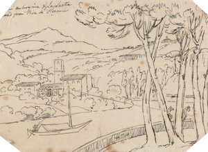 アンブロージアーナとラ・ラストラの間 作： John Robert Cozens
