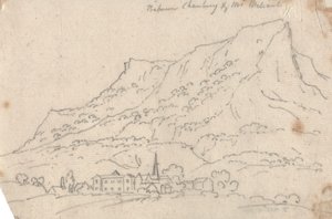 ChambergとMeliant山の間 作： John Robert Cozens
