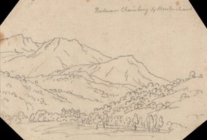 シャンベリーとモンメリアンの間 作： John Robert Cozens