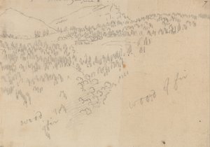 インスブルックとシェーンベルクの間 作： John Robert Cozens