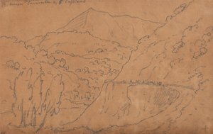 Tavernelle と San Casciano の間 作： John Robert Cozens