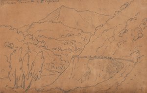 タヴェルネッレとサン・カッチャーノ間 作： John Robert Cozens