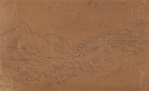 モーリエンヌのブラマン 作： John Robert Cozens