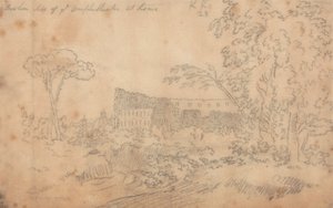 ローマの円形劇場の壊れた側 作： John Robert Cozens