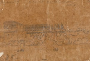 ヌオーヴォ橋近くの修道院、10 月 16 日 作： John Robert Cozens