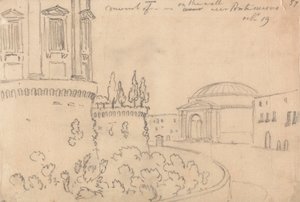 ヌオーヴォ橋近くの修道院、10 月 19 日 作： John Robert Cozens
