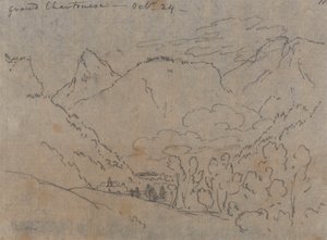 グラン・シャルトリューズ、10月24日 作： John Robert Cozens