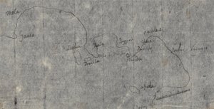 ナポリ湾の地図 作： ジョン・ロバート・コーズ