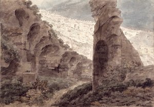 コロッセオの内部、1778年 作： John Robert Cozens