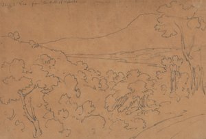 ヴィテルボの丘からのヴィコ湖 作： John Robert Cozens