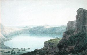 ネミ湖 作： John Robert Cozens