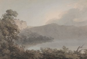 ローマとフィレンツェの間にあるヴィコ湖 作： John Robert Cozens
