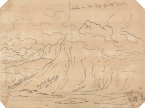 モンスニの頂上にある湖 作： John Robert Cozens