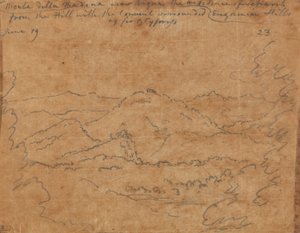6月19日、アルクア近くのマドンナのモネ 作： John Robert Cozens