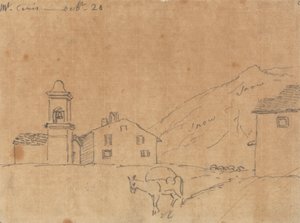 モン スニ、10 月 20 日 作： John Robert Cozens