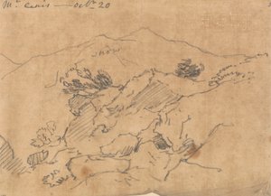 モン スニ、10 月 20 日 作： John Robert Cozens