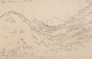 ブリクセン近郊、6月7日 作： John Robert Cozens