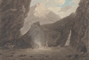 グリソンのキアベンナ近く 作： John Robert Cozens