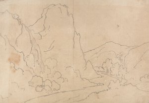 シェーンベルクの近く 作： John Robert Cozens