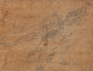 9月27日、ヴィエトリ近郊のサレルノ湾にて 作： John Robert Cozens