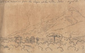 Parte do Monte Vesúvio da Loggia na Villa, Portici, 22 de agosto 作： John Robert Cozens