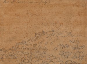 Terracina の一部、7 月 5 日 作： John Robert Cozens