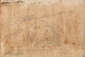 ヴァージルの学校、10 月 18 日 作： John Robert Cozens