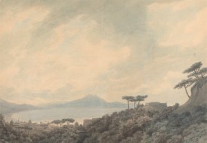 カポディモンテから見たナポリ湾 作： John Robert Cozens