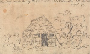 O Pagliaro na Myrtle Plantation na Villa de Sir William Hamilton, Portici 作： John Robert Cozens