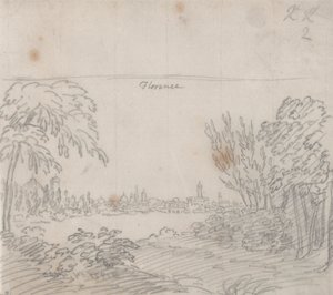 Vista de Florença da Margem Sul do Arno 作： John Robert Cozens