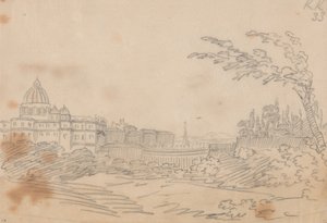 バチカン市国の眺め 作： John Robert Cozens