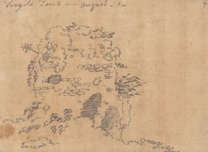 ウェルギリウスの墓、8 月 1 日 作： John Robert Cozens
