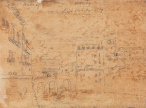 ナポリの壁、10 月 19 日 作： John Robert Cozens