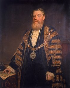 サー・ヘンリー・エドマンド・ナイト。 1883年 作： John Robert Dicksee