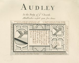 Audley Monuments - 「Edward Eardley」：ペンとウォッシュのドローイング、nd [19世紀] (drawing) 作： John Robert Fernyhough