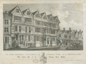 スタッフォード-古代の「ハイハウス」：リトグラフ、nd [19セント] 作： John Robert Fernyhough