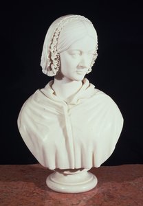 フローレンス・ナイチンゲール（1820-1910）の胸像 作： John Robert Steell