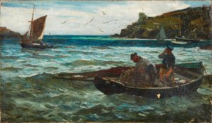 漁師（キャンバスに油彩） 作： John Robertson Reid