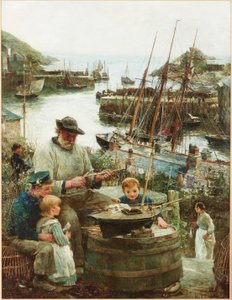 港のある造船業者、1908 作： John Robertson Reid