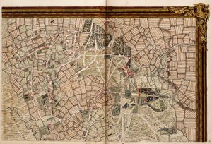 ハックニー、ウォルサム、ワンステッドの地図 作： John Rocque