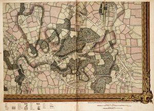 モッティンガム、ブロムリー、チスルハーストの地図 作： John Rocque