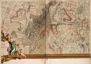 ストリータム、クロイドン、シデナムの地図 作： John Rocque