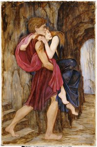 エスケープ、1900年頃 作： John Roddam Spencer Stanhope