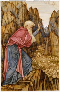 エゼキエルのビジョン：乾燥した骨の谷 作： John Roddam Spencer Stanhope