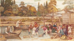 洗濯場 作： John Roddam Spencer Stanhope