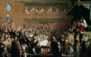 ジェームズ2世の治世中に下院で7人の司教の裁判 作： John Rogers Herbert