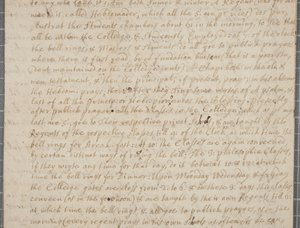 セントアンドリュースの学生であるジョンロウから叔父への手紙、1691年 作： John Row