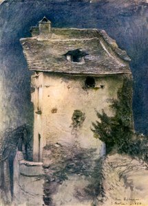 荒廃したコテージ、19世紀。 作： John Ruskin