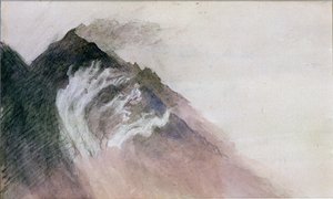 シャモニー、ブラン山（紙にトイレ） 作： John Ruskin