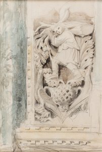 月初の彫刻、サン・マルコ寺院、ヴェネツィア 作： John Ruskin